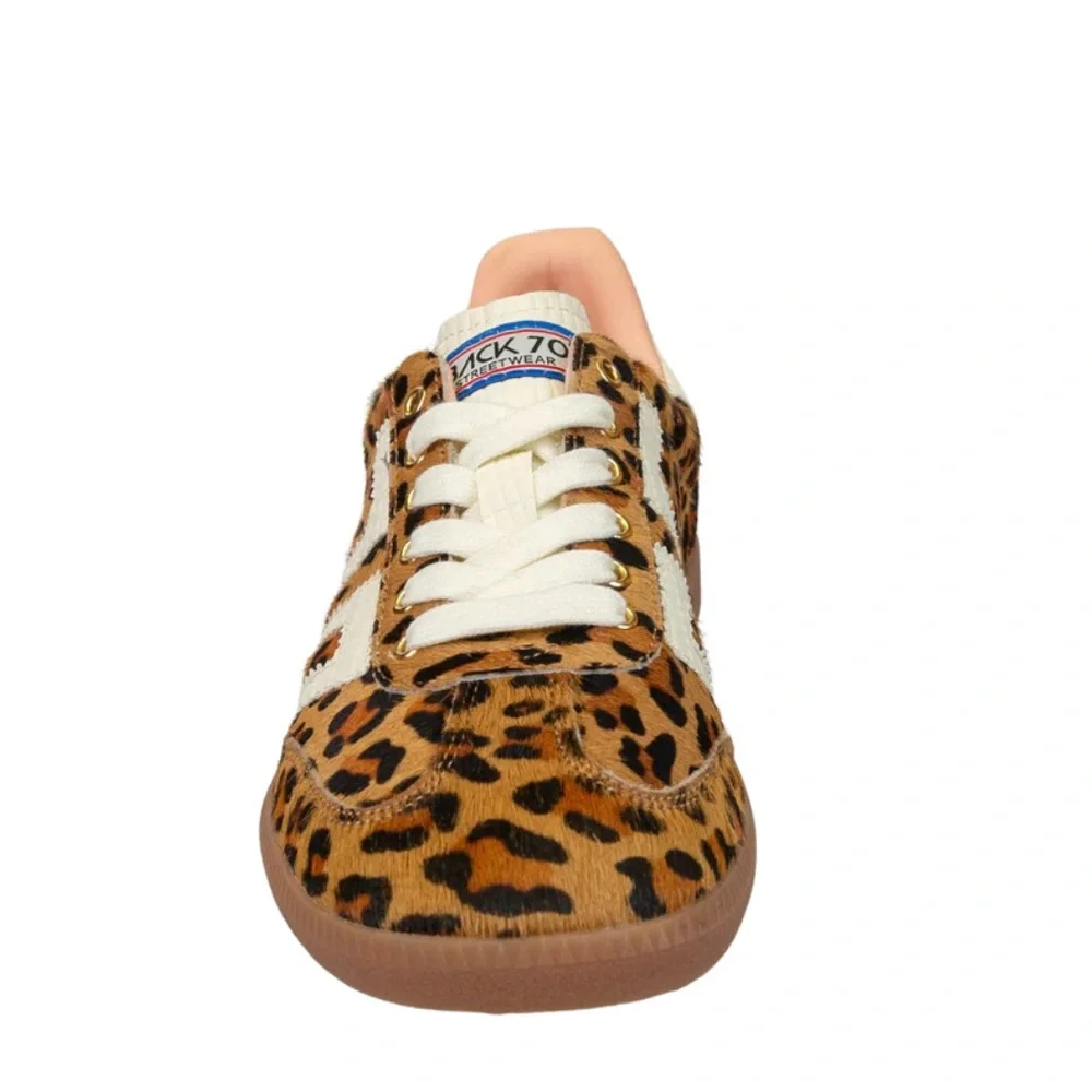 BACK 70 - CLOUD IN LEOPARD CAMEL WHITE SNEAKERS - Picture 3 of 12